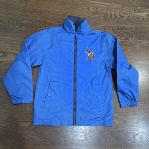 U.S.Polo Ass. Blue Jacket with Embroidered Logo Sz.M Boys